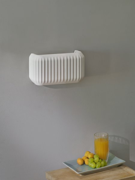 Plaster Routes 25cm Weiß wandlampe Von Ledvance - Plaster Routes &auml;r en modern v&auml;gglampa gjord av gips.