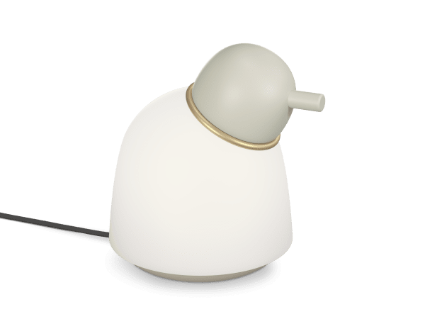 Bird 22cm Sand/Messing tischlampe Von Belid - 