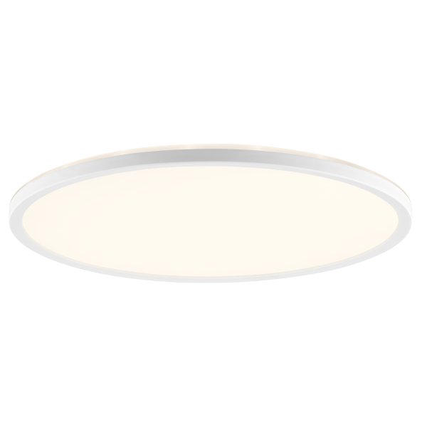 Samora Ø42 Weiß badezimmerlampe Von Brilliant - Der wei&szlig;e Rahmen umschlie&szlig;t ein gro&szlig;es LED-Panel, das helles und gleichm&auml;&szlig;iges Licht &uuml;ber die gesamte Fl&auml;che abgibt &ndash; perfekt f&uuml;r R&auml;ume, in denen eine gute Beleuchtung wichtig ist.