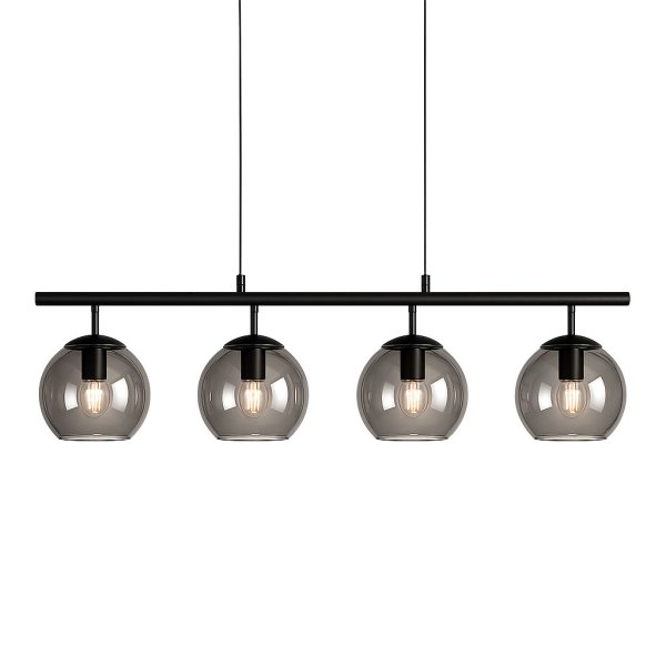 Globi 4 78cm Schwarz/Rauch hängelampe Von Nordic Lighting - Globi 4 ist eine stilvolle Deckenleuchte, die perfekt &uuml;ber dem Esstisch funktioniert.