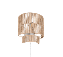 Satna 24cm Natur wandlampe Von Trio Lighting - Satna ist eine moderne Wandleuchte mit schlichtem Design.
