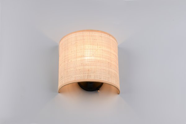 Aimee 20cm Natur wandlampe Von Trio Lighting - Aimme ist eine moderne Wandleuchte, die sich perfekt zur Beleuchtung im Flur oder Schlafzimmer eignet.