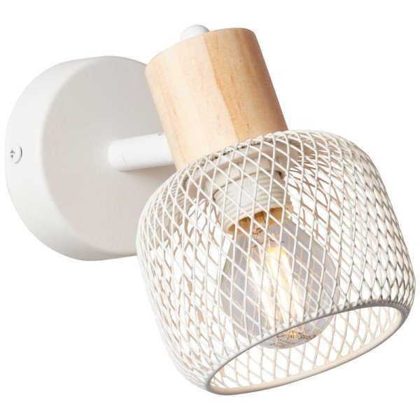 Giada 15cm Weiß wandlampe Von Brilliant - Der Wandstrahler Giada ist eine stilvolle und flexible Beleuchtungsl&ouml;sung, die sowohl an der Wand als auch an der Decke montiert werden kann.