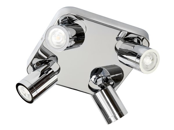Torsö 24cm Chrom badezimmerlampe Von Armaturhantverk - Der Strahler verfügt über die Schutzart IP44, was bedeutet, dass er für feuchte Umgebungen sicher und langlebig ist.