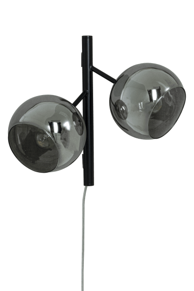 Atom 33cm Rauchgrau wandlampe Von Aneta Lighting - Die Atom-Wandleuchte ist ein aufregender Blickfang im Flur, auf der Treppe, im Wohnzimmer oder wo auch immer Sie sie aufstellen möchten.