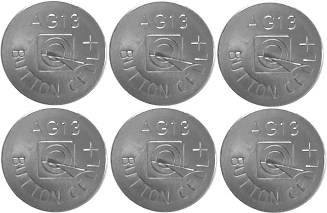 Batterie 6er-Pack AG13/LR44 Silber Von Star Trading - 