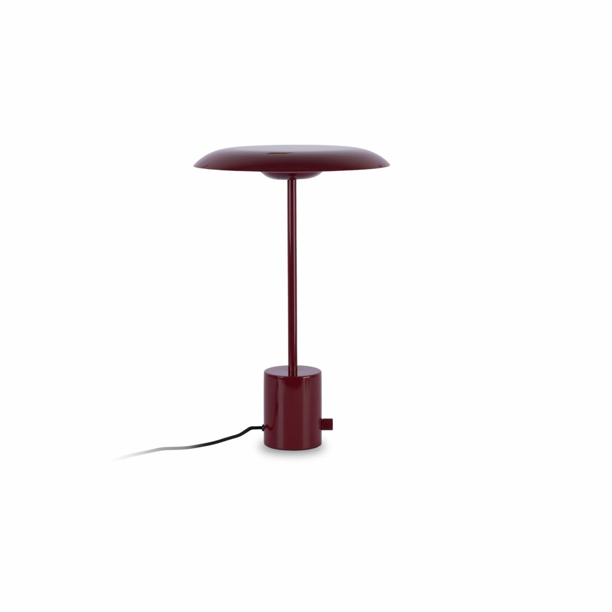 Hoshi 40cm Burgund tischlampe Von Faro Barcelona - Hoshi ist eine Designerleuchte mit schlanker Silhouette, stabilem Sockel und integrierter LED (12 W, 2700 K), die warmes, angenehmes Licht spendet.