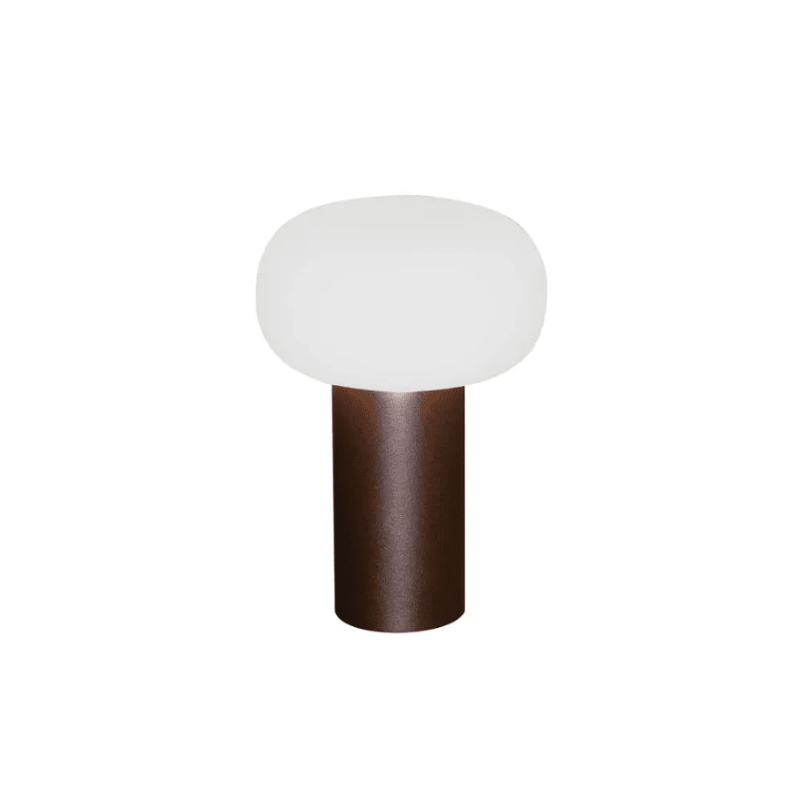 Antibes 20cm Rost tragbare Von Konstsmide - Zusätzlich ist die Lampe mit RGB-Farbwechsel ausgestattet.