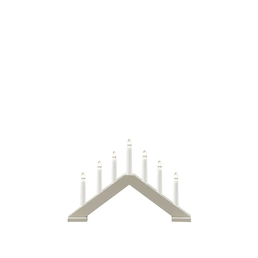 Candelabra 7 Lights Mattbeige Von Konstsmide - Dieser Kerzenhalter eignet sich perfekt f&uuml;r die Fensterbank oder den Tisch und passt gleicherma&szlig;en gut in moderne und traditionelle Inneneinrichtungen.