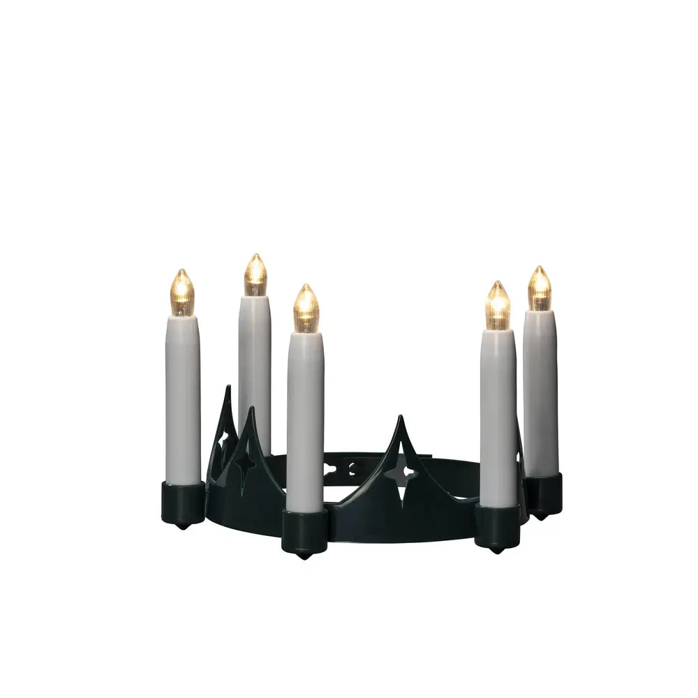 Lucia-Krone Grün Von Konstsmide - Perfekt f&uuml;r Lucia-Feiern zu Hause, in der Schule oder unterwegs.