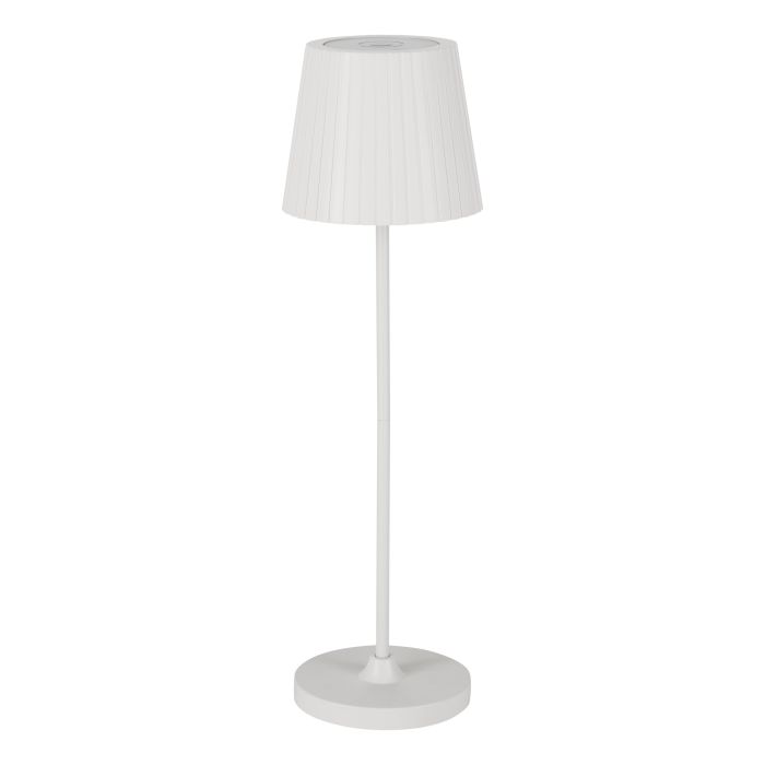 Cabozo 37cm Weiß tragbare Von Eglo - Cabozo ist eine stilvolle Tischleuchte für den Außenbereich mit modernem, zeitlosem Design aus schwarzem Kunststoff.
