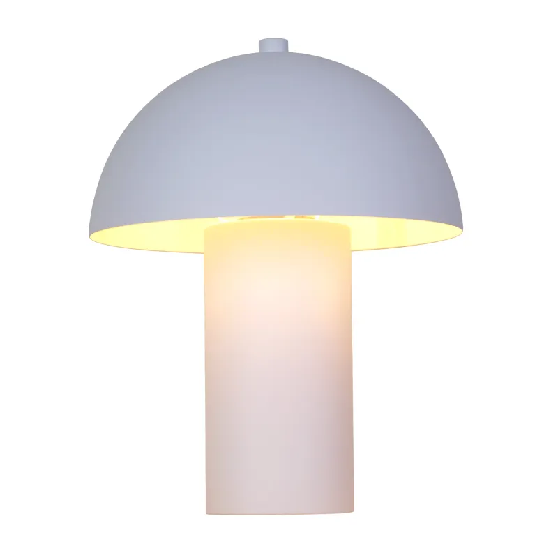 Bert 26cm Weiß tischlampe Von Globo Lighting - Med sin minimalistiska elegans sm&auml;lter bert harmoniskt in i moderna hem och blir en stilfull inredningsdetalj.