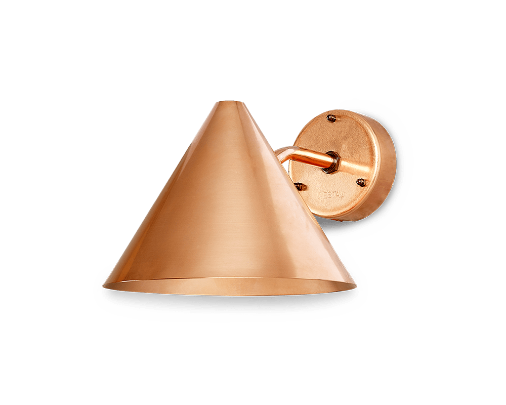 Tratt Rohkupfer außenlampe Von Westal - Die Leuchte eignet sich gleicherma&szlig;en f&uuml;r den Innen- und Au&szlig;enbereich und bietet eine zeitlose und stilvolle Lichtl&ouml;sung.
