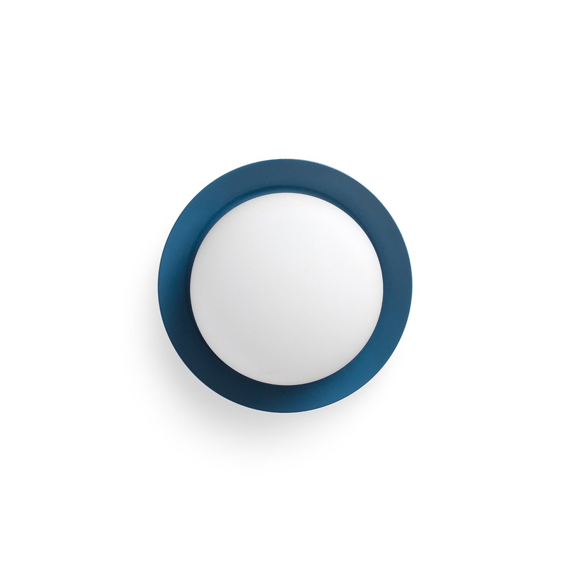 May Ø12 Blau badezimmerlampe Von Faro Barcelona - Mit ihrer blauen Oberfl&auml;che, der warmen Lichtverteilung und der Schutzart IP44 passt sie gleicherma&szlig;en gut in Wohn- und Badezimmer.