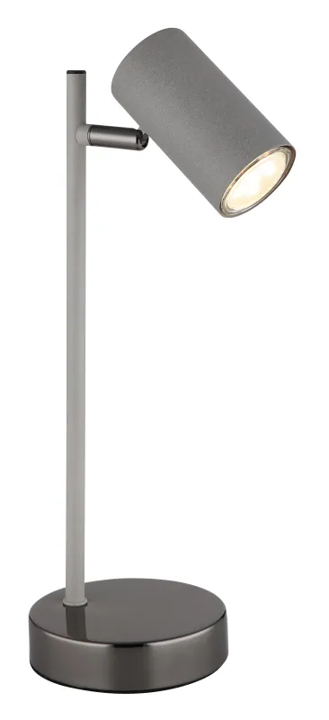 Robby 35cm Grau schreibtischlampe Von Globo Lighting - Robby &auml;r en praktisk skrivbordslampa som blir ett stilfullt tillskott till ditt hem.