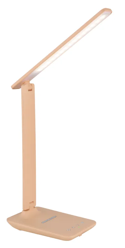 Bulla 56cm Orange schreibtischlampe Von Globo Lighting - Med en ljusstyrka p&aring; 350 lumen ger den behagligt ljus, och det medf&ouml;ljande USB-kabeln och adaptern g&ouml;r den extra praktisk.