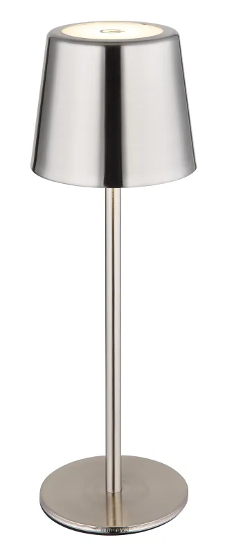 Vancouver 28cm Nickel tragbare Von Globo Lighting - Dank IP44 ist sie zudem spritzwassergeschützt und somit perfekt für den Innen- und Außenbereich geeignet.