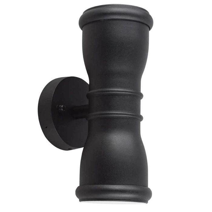 Malvern 23cm Schwarz außenlampe Von Elstead Lighting - Med sin upp- och ned&aring;triktade ljusspridning skapar Malvern en vacker belysningseffekt p&aring; fasaden, perfekt f&ouml;r entr&eacute;er, uteplatser och g&aring;ngv&auml;gar.