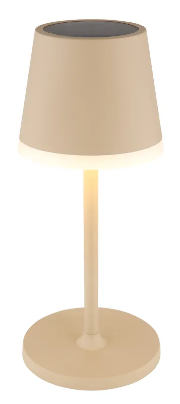 Bordslampa LED Sand solarleuchte Von Globo Lighting - Den diskreta designen sm&auml;lter in i alla milj&ouml;er och med IP44-klassning &auml;r den t&aring;lig mot v&auml;der och vind.