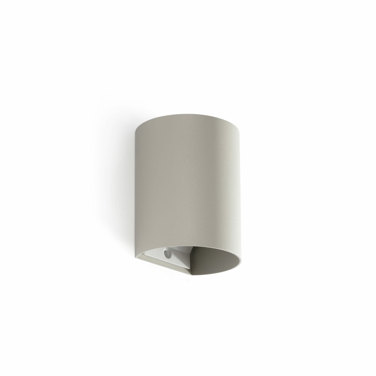 Sole 10cm Grau wandlampe Von Faro Barcelona - Sole ist eine graue Wandleuchte mit matter Oberfl&auml;che, die Funktion und Form in einem kompakten Format vereint.