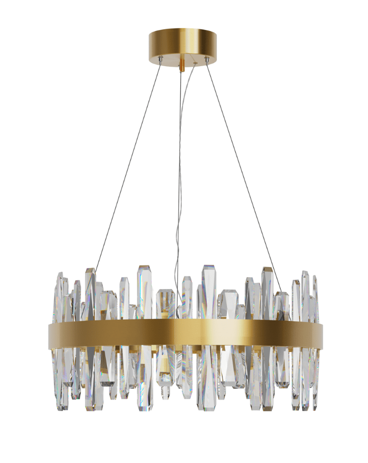 Triumph Ø60 Messing hängelampe Von By Rydéns - Die asymmetrische Form verleiht der Leuchte einen klassischen und zugleich modernen Touch, w&auml;hrend die Messingdetails f&uuml;r W&auml;rme und Eleganz sorgen.