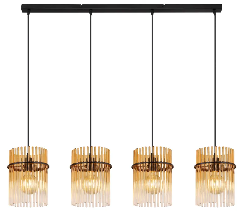 Gorley 110cm Bernstein hängelampe Von Globo Lighting - Gorley&nbsp;takpendel kombinerar elegant design med h&ouml;g funktionalitet och blir en sofistikerad inredningsdetalj i ditt hem.
