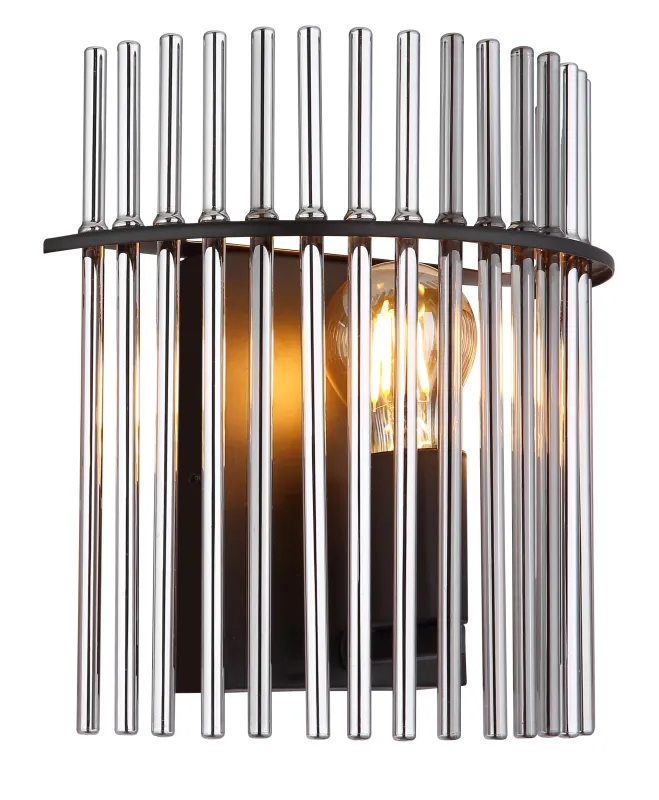 Gorley 26cm Rauchfarben wandlampe Von Globo Lighting - Gorley &auml;r en elegant och sofistikerad v&auml;gglampa med en imponerande arkitektonisk design.
