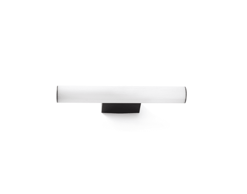 Volga Schwarz badezimmerlampe Von Faro Barcelona - Diese Version mit 5 W bietet eine effiziente und langlebige Lichtquelle, die modernes Design mit praktischer Funktionalit&auml;t f&uuml;r feuchte Umgebungen kombiniert.