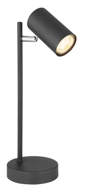 Robby 35cm Schwarz schreibtischlampe Von Globo Lighting - Robby &auml;r en praktisk skrivbordslampa som blir ett stilfullt tillskott till ditt hem.