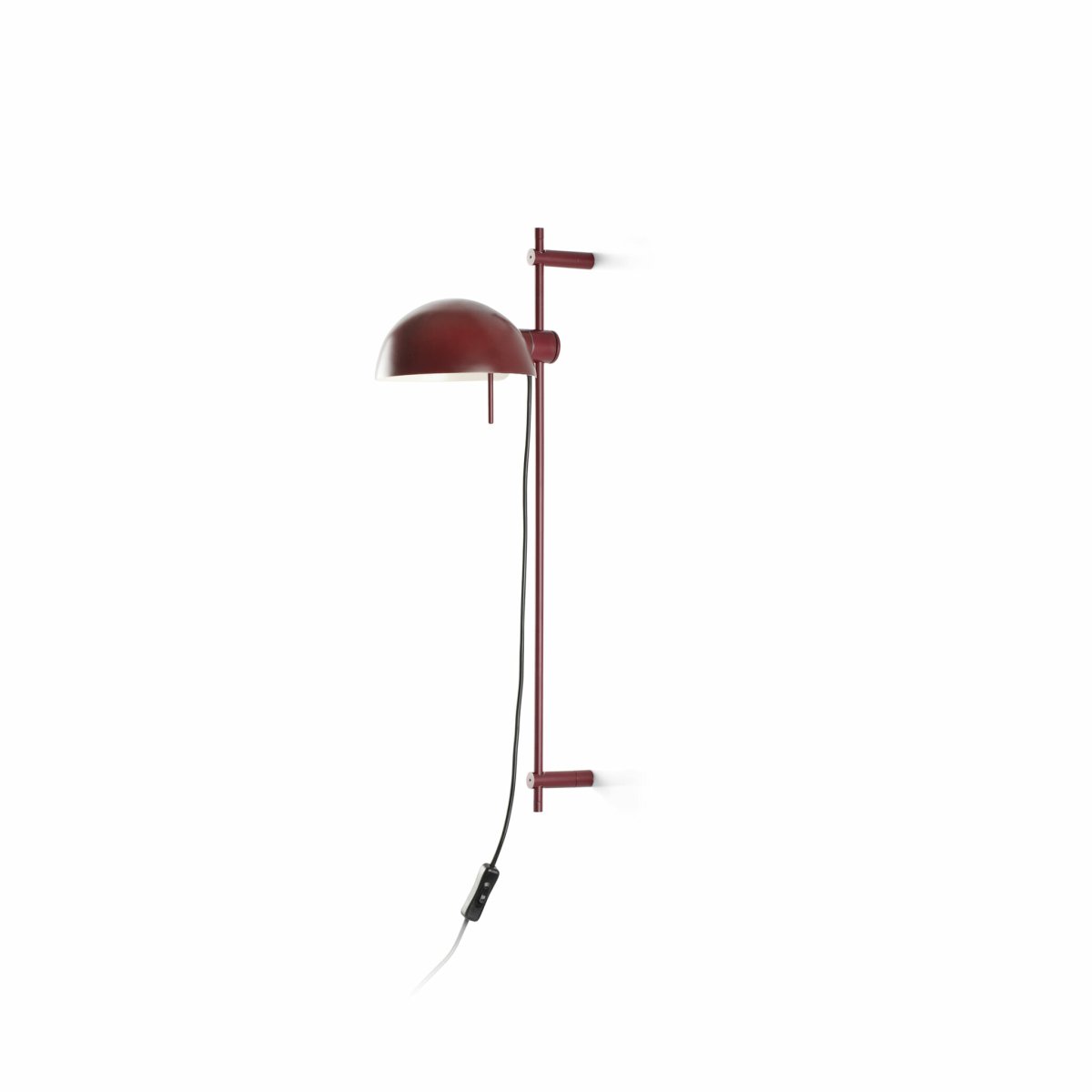 Matilda 60cm Burgund wandlampe Von Faro Barcelona - Der drehbare Schirm und die H&ouml;henverstellung bieten gro&szlig;e Flexibilit&auml;t und erm&ouml;glichen unterschiedliche Lichteinstellungen &ndash; perfekt f&uuml;r L&ouml;sungs- und Stimmungsbeleuchtung.