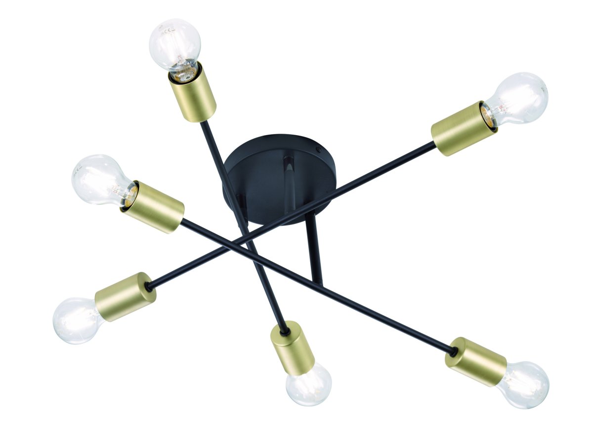 Zoombild von Cross Ø56 Schwarz deckenleuchte Von Trio Lighting - 