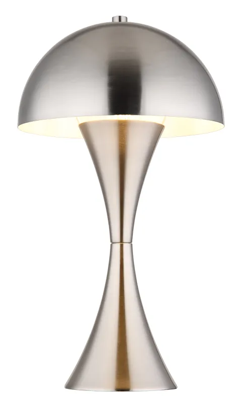 Dima 36cm Nickel tischlampe Von Globo Lighting - Perfekt f&ouml;r moderna milj&ouml;er, d&auml;r den ger en sofistikerad touch samtidigt som den sprider behagligt ljus.