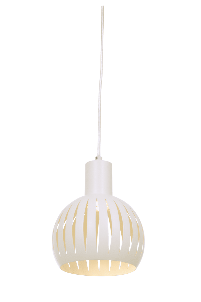 Grafika Ø15 Weiß fensterlampe Von Aneta Lighting - Der Schirm ist mit Schlitzen versehen, die f&uuml;r einen interessanten Lichteffekt im Raum sorgen.