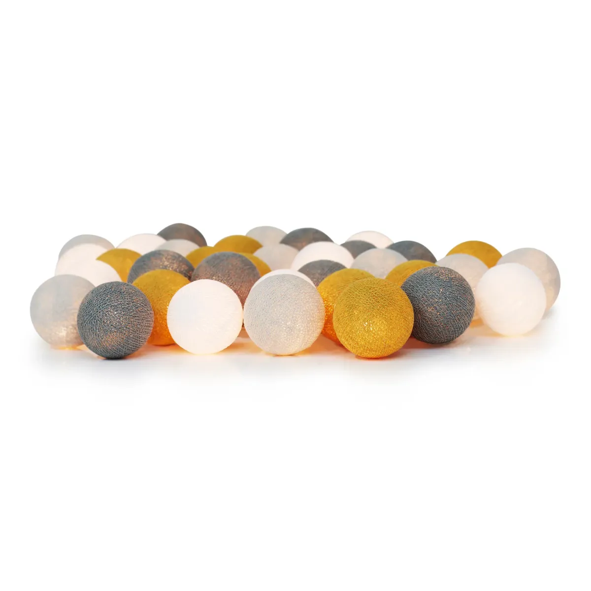 Irislights Gotland 35-lights Mehrfarbig Von Irislights - Die Lichterkette besteht aus LED-Leuchten und handgefertigten Kugeln in verschiedenen Farben.