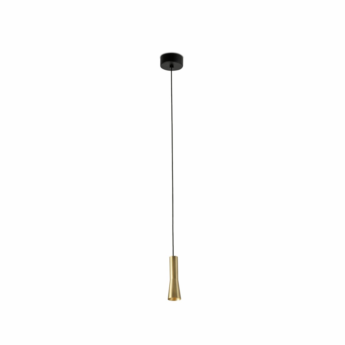 Nina Ø4 Gold hängelampe Von Faro Barcelona - Nina ist eine goldfarbene Pendelleuchte mit integrierter LED-Technologie und stilvollem, minimalistischem Design.