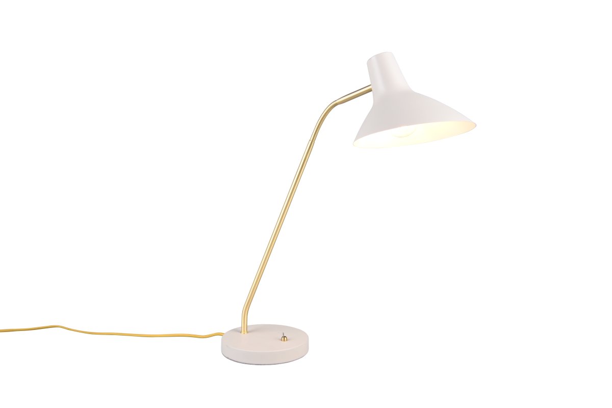 Traveller 54cm Grau schreibtischlampe Von Trio Lighting - Die Leuchte wird mit einem 1,5 m langen Kabel, Netzschalter und Stecker geliefert.