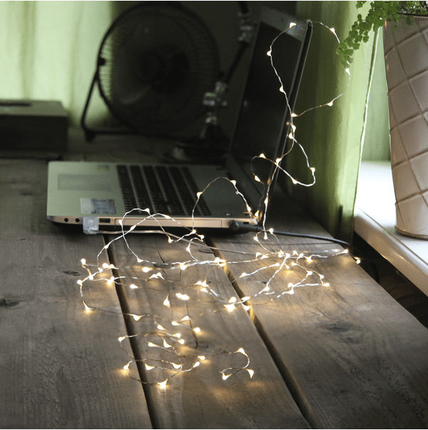 Lichtervorhang Dew Drop USB Silber Von Star Trading - 