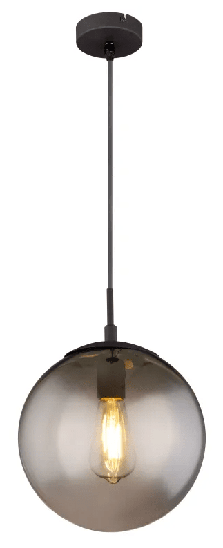 Blama Ø25 Rauchfarben hängelampe Von Globo Lighting - Verleihen Sie Ihrem Zuhause mit der Blama Pendelleuchte eine raffinierte Note.