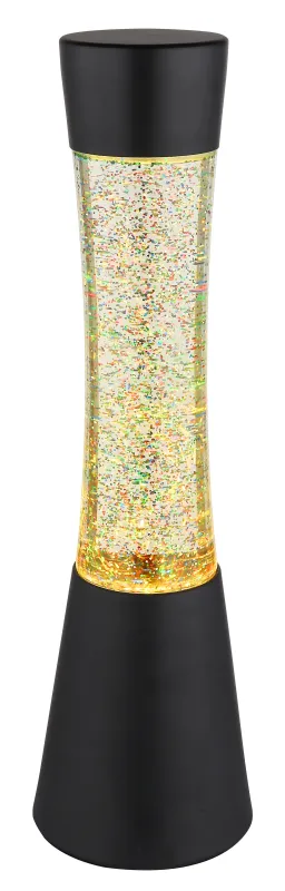 Sparkle Schwarz kinderlampe Von Globo Lighting - Den mattsvarta designen i aluminium ramar in den klara glassk&auml;rmen, som sprider ljuset mjukt och skapar en behaglig atmosf&auml;r.