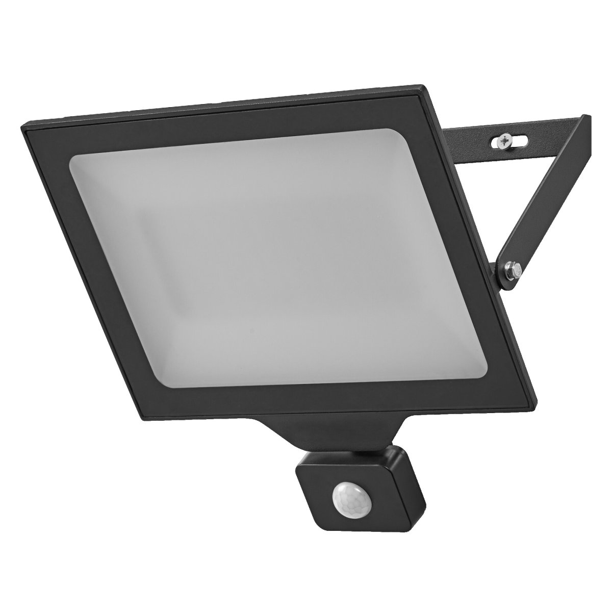 Floodlight Essential Sensor 100W Schwarz außenlampe Von Ledvance - Floodlight Essential Sensor ist ein leistungsstarker und energieeffizienter Flutlichtstrahler mit Schutzart IP44 und somit ideal f&uuml;r den Einsatz im Freien.