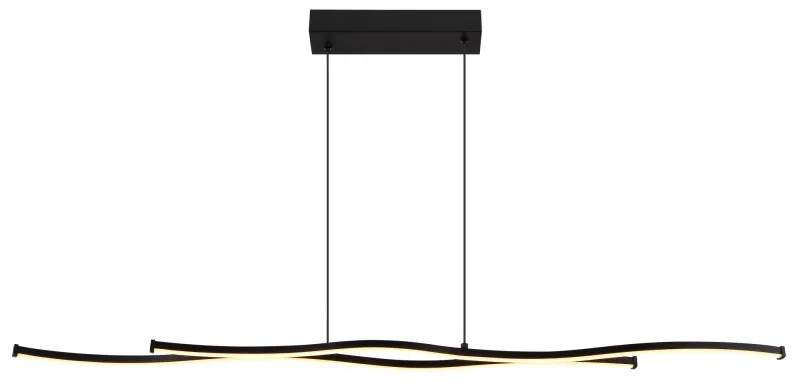 Boyd 110cm Schwarz hängelampe Von Globo Lighting - Ge ditt hem en modern touch med denna stilrena taklampa och njut av den perfekta balansen mellan design och funktion.