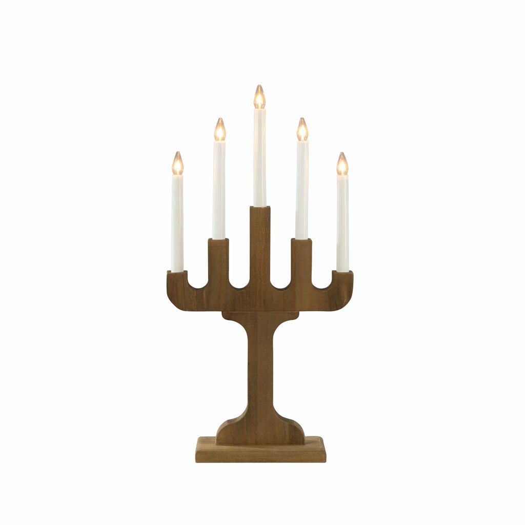 Candelabra 5 Lights Nussbaum Von Konstsmide - Perfekt f&uuml;r die Advents- und Weihnachtszeit, aber auch das ganze Jahr &uuml;ber sch&ouml;n in einem zeitlosen Zuhause.