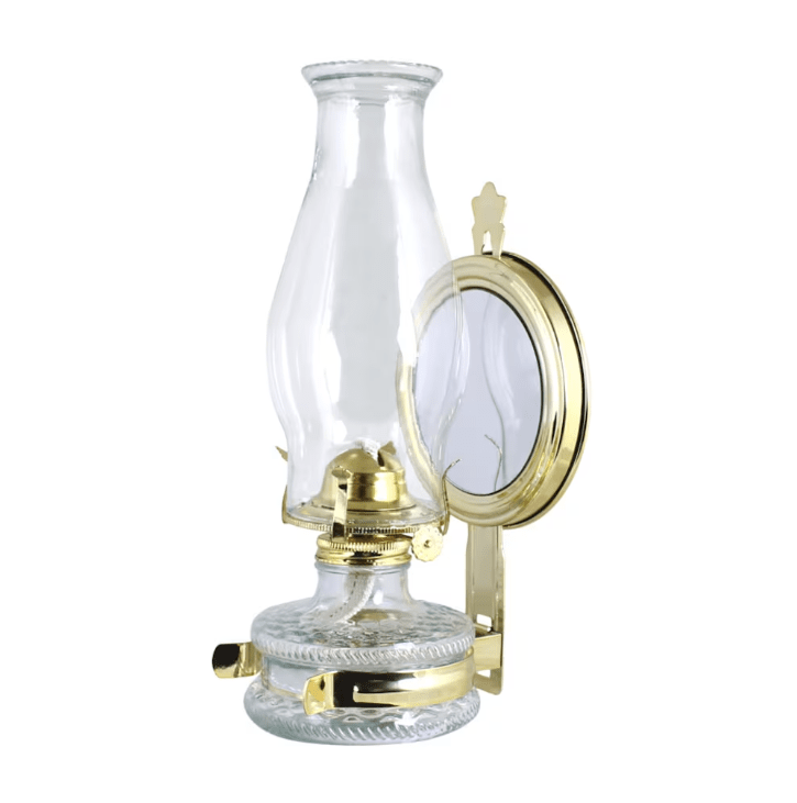 Kerosene wall lamp with mirror Transparent Von Strömshaga - Verwenden Sie für diese Öllampe immer das geruchlose Lampenöl von Strömshaga (Artikelnummer 100001), separat erhältlich.