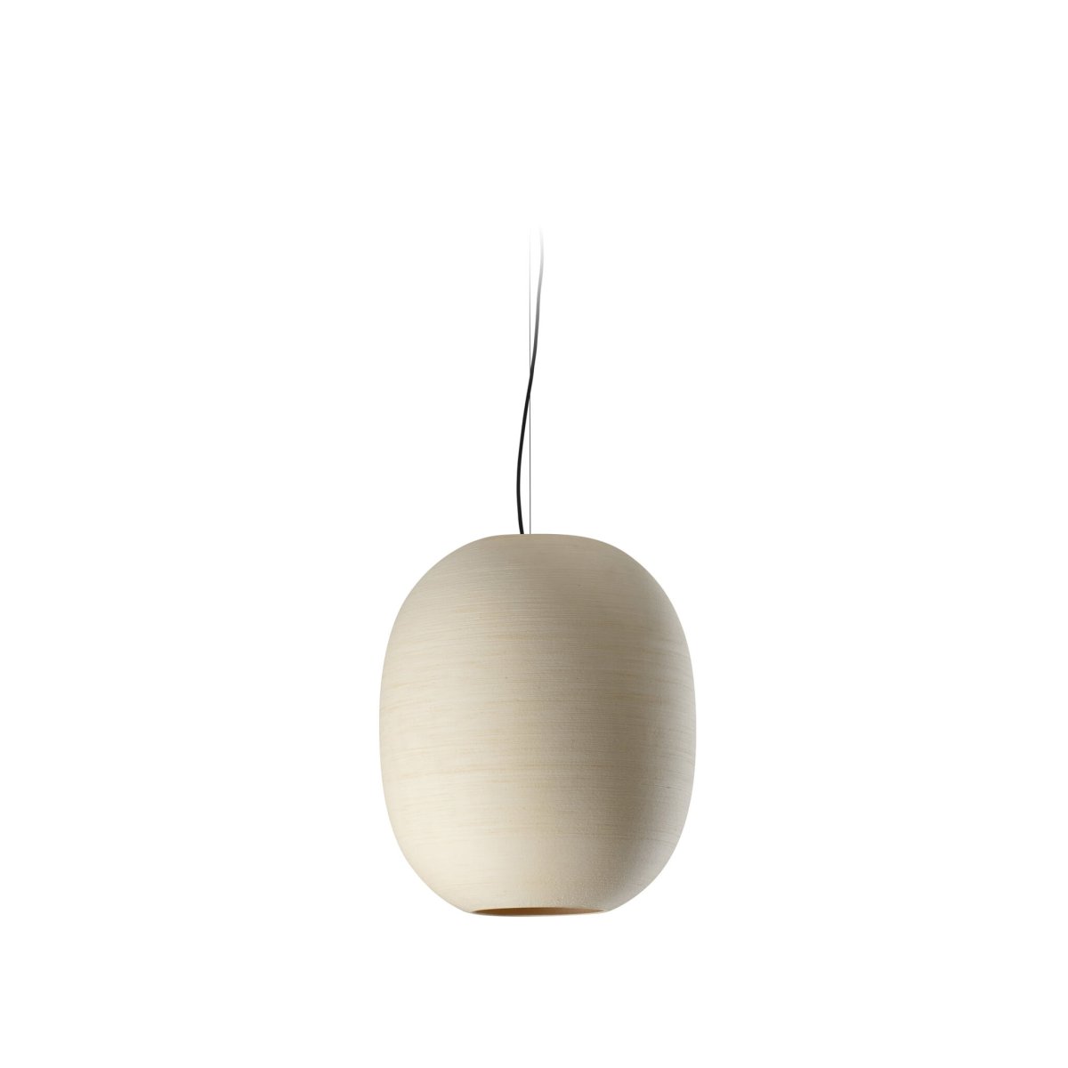 Tierra Ø47 Beige hängelampe Von Faro Barcelona - Verwenden Sie sie einzeln oder kombinieren Sie sie mit anderen Modellen der Tierra-Kollektion, um lebendige Lichtinstallationen mit Pr&auml;senz und nat&uuml;rlicher Eleganz zu schaffen.