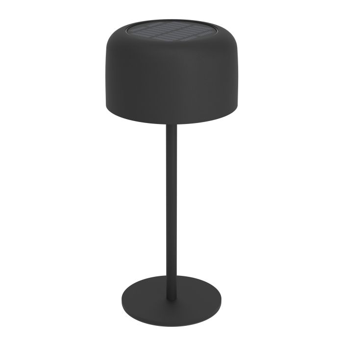 Roccanova 30cm Schwarz solarleuchte Von Eglo - Roccanova ist eine stilvolle, solarbetriebene Tischlampe, die Form und Funktion für den Innen- und Außenbereich vereint.