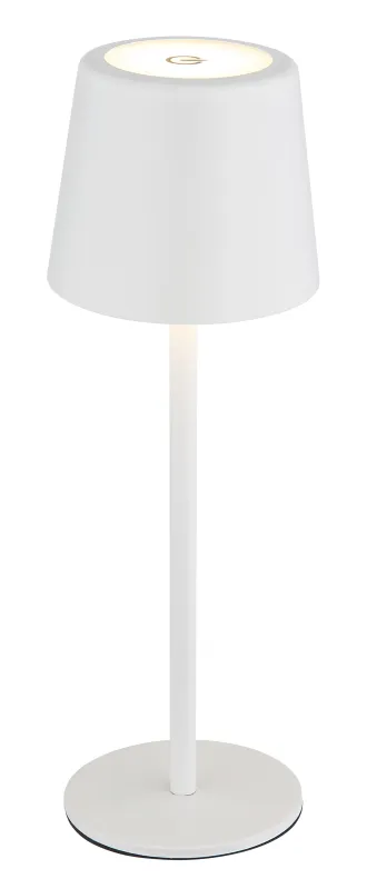 Vancouver 28cm Weiß tragbare Von Globo Lighting - Dank IP44-Schutzart ist sie zudem spritzwassergesch&uuml;tzt und somit perfekt f&uuml;r den Innen- und Au&szlig;enbereich geeignet.