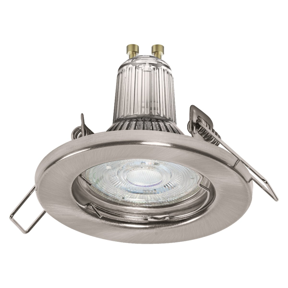 Spot Essential 3x2.6W GU10 Gebürsteter Stahl Von Osram - Spot Essential ist ein praktisches und stilvolles Set aus 3 Einbaustrahlern, die f&uuml;r eine moderne und dezente Beleuchtung sorgen.