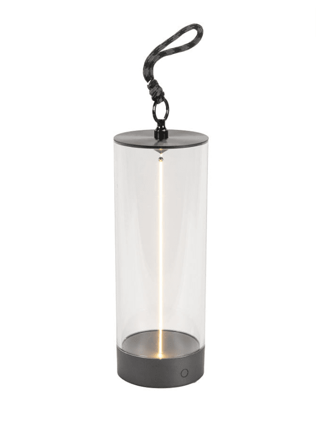 Edison 24cm Anthrazit tragbare Von Konstsmide - Edison ist mit dem mitgelieferten USB-Kabel in 6 Stunden vollständig aufgeladen und kann dann mit dem mitgelieferten USB-Kabel bis zu 9 Stunden leuchten.