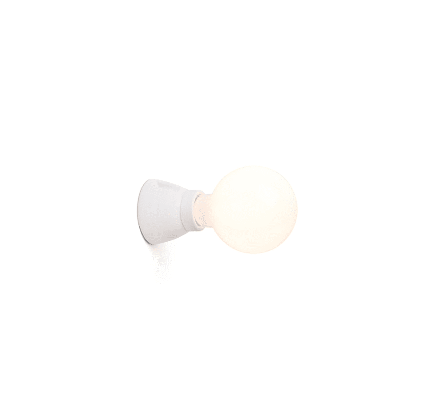 Kera Ø7 Weiß wandlampe Von Faro Barcelona - KERA ist eine Wandleuchte für die Wohnraumbeleuchtung im minimalistischen Stil.