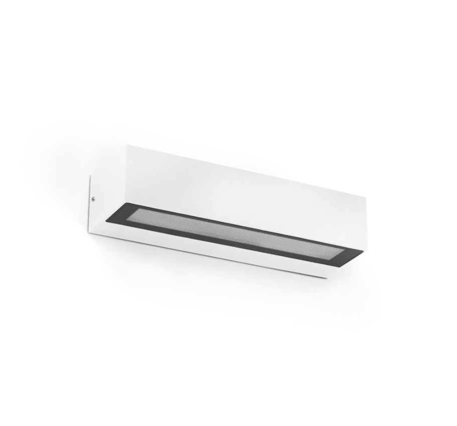 Lako Weiß außenlampe Von Faro Barcelona - LAKO ist eine Wandleuchte f&uuml;r die Au&szlig;enbeleuchtung aus Aluminiumguss und einem Glasschirm.